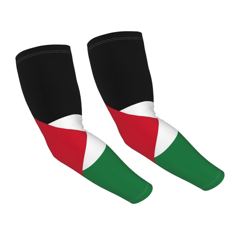 ASYG Palestine Flag Arm Sleeves Flag Cooling Sports Arm Sleeves Outdoor Sleeves For Women and Men