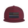 Mesh Style United States Thin Line Red White Blue Flag Snapback Hats for Men Baseball Cap Trucker Hat Flat Brim Hats view 2