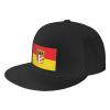 POOEDSO Flagge Schwaben Bayern Snapback Hats for Men Baseball Cap Trucker Hat Flat Brim Hats Black view 1
