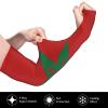 LVGOOKI Cute Morocco Flag Arm Sleeves Cooling Sun Protection Sports Flag Sleeves for Men Women view 3