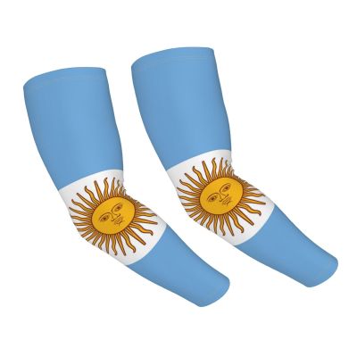 ASYG Argentina Flag Arm Sleeves Flag Cooling Sports Arm Sleeves Outdoor Sleeves For Women and Men