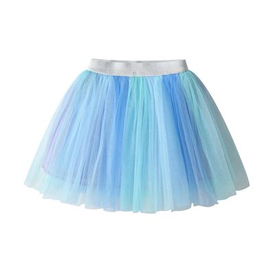 DXTON Girls Tutu Skirt Rainbow Toddler Tulle Ballet Dance Skirt for 2-8 Years SK277,3T