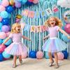DXTON Girls Tutu Skirt Rainbow Toddler Tulle Ballet Dance Skirt for 2-8 Years SK277,3T view 2