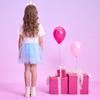DXTON Girls Tutu Skirt Rainbow Toddler Tulle Ballet Dance Skirt for 2-8 Years SK277,3T view 4