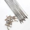 XBLYDXS 20Pcs 13G 304 Stainless Steel Spokes with Copper Nipples Mountain Road Bike High Strength Electric Spokes (Color : 13G 253mm 20pcs) view 1
