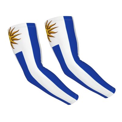 LVGOOKI Cute Uruguay Flag Arm Sleeves Cooling Sun Protection Sports Flag Sleeves for Men Women