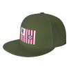 Ensign of The United States Coast Guard Snapback Hats for Men Baseball Cap Trucker Hat Flat Brim Hats Moss Green view 1