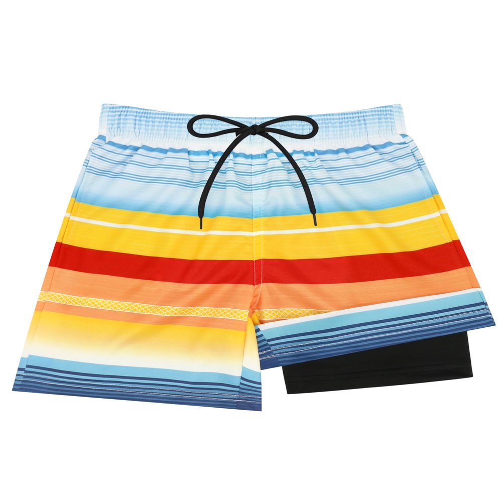 Sarfel Boys Swim Trunks with Compression Liner Boys' Swimwear Kids Swim Trunks Boys 6-7 Kids Swimsuits Boys Swim Shorts Boys 7T