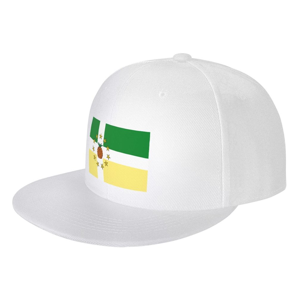 POOEDSO Flag of Lajas (Pr) Snapback Hats for Men Baseball Cap Trucker Hat Flat Brim Hats White