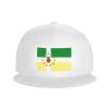 POOEDSO Flag of Lajas (Pr) Snapback Hats for Men Baseball Cap Trucker Hat Flat Brim Hats White view 2