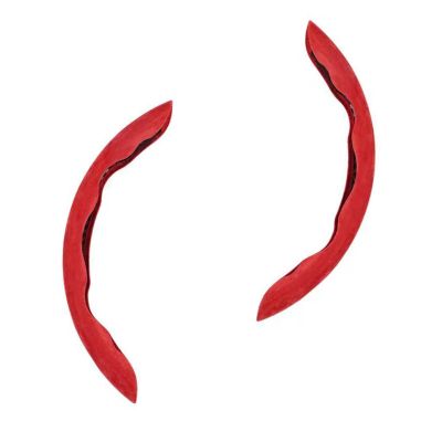 LADKHSNV Suede Car Steering Wheel Cover Compatible With Lamborghini Huracan Sterraot Huracan STO Huracan Tecnica Murcielago Revuelto Urus Exclusive Private Custom-made (Color : Red, Size : Urus)