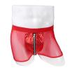 Generic Men'S Mesh Pouch Trunks Short Leg Underwear Zipper Front Underwear Boxer Briefs Medium Waist Lounge Underpants (Red,Large) view 2