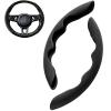 LADKHSNV Suede Car Steering Wheel Cover Compatible with Lexus CT 200h ES 250 ES 300 ES 300h ES 350 GX 460 GX 470 GX 550 Exclusive Private Custom-Made (Color : Black, Size : GX 550) view 1