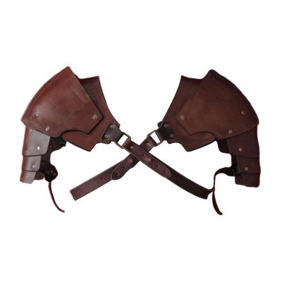 Colaxi Medieval Shoulder Pauldron Shoulder Gothic for Men Women Body Chest Harness Belt Shoulder Cover Cape for Costume Party