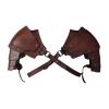 Colaxi Medieval Shoulder Pauldron Shoulder Gothic for Men Women Body Chest Harness Belt Shoulder Cover Cape for Costume Party view 1