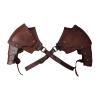 Colaxi Medieval Shoulder Pauldron Shoulder Gothic for Men Women Body Chest Harness Belt Shoulder Cover Cape for Costume Party view 3