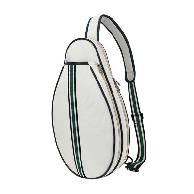 kowaku Tennis Bag Tennis Racket Bag Versatile Lightweight Players Carrying Bag Pickleball Bag Badminton Bag Tennis Crossbody Bag, Beige