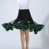 APLVFFZH Ballroom Dance Skirt Dancing Costume Stage Performance for Women, Green, Length 64cm view 2