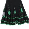 APLVFFZH Ballroom Dance Skirt Dancing Costume Stage Performance for Women, Green, Length 64cm view 3