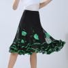 APLVFFZH Ballroom Dance Skirt Dancing Costume Stage Performance for Women, Green, Length 64cm view 4