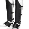 APLVFFZH Medieval Greaves Boots Shoes Cover for Knight Costume Accessory, Black, 45cmx22cm view 2