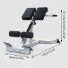 NineFit Basics Back Extension Bench Roman Chair With Height Adjustable Back Extension Bench Ab Bench Leg Strength Trainer Hyperextension Bench Gym Equipment Loads 660lbs view 2