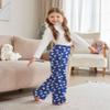 Arshiner Pajama Pants for Girls Long Sleep Plaid Pants Soft Lounge Pj Bottoms with Pockets Blue Christmas Polar Bear 4-5 Years view 4