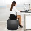 Yoga Ball Chair Balance Ball Chair with Adjustable Band & Stability Base, Home Yoga Chair for Exercise/ Improving Health, Pregnancy Birthing Balls Seat ( Color : Black , Size : Diameter 75cm ( 29 1/2" view 2
