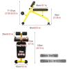 NineFit Basics Back Extension Bench Foldable Hyperextension Bench Roman Chair Sit Up Bench for Abs Back Extension Bench Exercise Equipment for Home Gym,Loads 150kg view 2