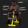 NineFit Basics Back Extension Bench Foldable Hyperextension Bench Roman Chair Sit Up Bench for Abs Back Extension Bench Exercise Equipment for Home Gym,Loads 150kg view 3