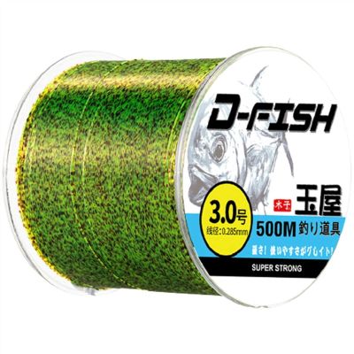 Fishing Line Fishing Line 500M Invisible Line Nylon Super Toughness Soft Compressive Wear-Resistant Fishing Line Fishing Tool Fishing Wire (Color : Green, Size : 3.5)