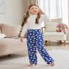 Arshiner Pajama Pants for Girls Long Sleep Plaid Pants Soft Lounge Pj Bottoms with Pockets Blue Christmas Polar Bear 8-9 Years view 3