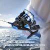 Spinning Fishing Reel, Freshwater Plastic Plating Lightweight Spinning Fishing Reel Tackle Accessory, Heavy Duty Fishing Reel(Blue) view 2