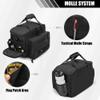GOBUROS Tactical Gun Range Bag for 2 Handguns and Ammo, Pistol Gun Case with 12X Magazine Slots, Gun Carrying Case with Lockable Zippers and Padded Shoulder Strap, Shooting Range Duffle Bags view 3