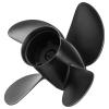 Qiclear Boat Propeller 13 x 17 4 Blades 48-8M8026590 Aluminium Propeller fit Mercury 40-140HP 2-Stroke & 4-Stroke Motos, 15 Spline Tooth,Hub Kits Included,RH view 4