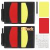 AzReference Soccer Referee Card Set, Red and Yellow Warning Cards with Record Paper, Pencil, Card Storage Wallet, Soccer Referee Kit for Football Matches, Training, Sports Games (2 Pack Cards) view 1