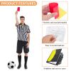 AzReference Soccer Referee Card Set, Red and Yellow Warning Cards with Record Paper, Pencil, Card Storage Wallet, Soccer Referee Kit for Football Matches, Training, Sports Games (2 Pack Cards) view 3