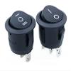 BIK 5PCS KCD1 Round Black 3 Pin SPST 3 Position ON-Off-ON 2 Position ON-Off Rocker Boat Switch 6A 220V 10A 125V view 2