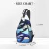 VTCTOASY Sling Bag for Women Men Crossbody Bag Small Sling Backpack Orca Killer Whale Chest Bag Hiking Daypack view 2