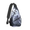 VTCTOASY Sling Bag for Women Men Crossbody Bag Small Sling Backpack Arctic Owl Chest Bag Hiking Daypack view 1