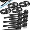 4Pcs Kayak Seat Clips Replacement & 8Pcs Straps,Kayak Seat Clip Parts Fit for Lifetime Emotional,Kayak Seat Belt Clips,Kayak Seat Repair Clip,Kayak Straps Seat Clip with Straps,Kayak Accessories view 1