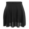 DanceDaily Women Pull on Ballet Skirt Soft Mesh Dance Skirt for Ballerinas, Dancer, Gymnastics Black view 1