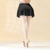 DanceDaily Women Pull on Ballet Skirt Soft Mesh Dance Skirt for Ballerinas, Dancer, Gymnastics Black view 3