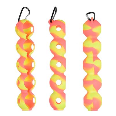 Colorful Golf Ball Holder Golf Balls Silicone Pouch Golf Ball Case Portable Golf Ball Carry Bag Easy Attachment to Golf Bag Golf Accessories Gift