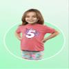 Unicorn 5th Birthday Shirt Outfit for Girls 5 Year Old Fifth Birthday Five Tshirt (US, Age, 7 Years, Mauve) view 2