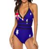 Adugen Origei One-Piece Swimsuit Women Australia Flag Sexy Bathing Suits Beach Bikini M view 2