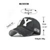 FVKTHNVS Washed NY Baseball Cap Large Embroidery Unisex Outdoor Cap Dad Hat, black, L view 2