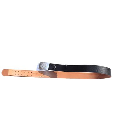 BYCDYBJBSM German WH Soldier Belt Outdoor Cowhide Belt Reproduction of WW2 WW II Army (110cm)