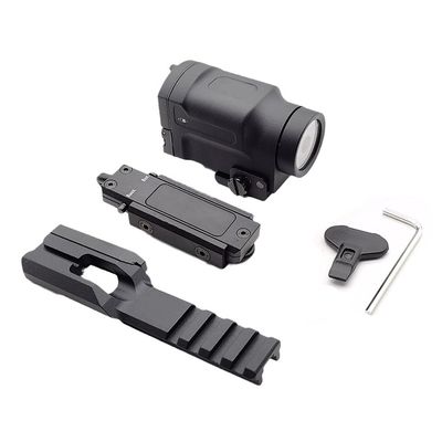 Tactical Weapon Flashlight for AK47 AK74 AK-SD, 700 Lumens, White Light, LED Flashlight, with Lower Hanging Rail, with Pressure Switch, Constant/Momentary/Strobe Modes, Fit 20mm Rail, Black