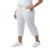 32 Degrees Yoga Pants - Capri for Women - Outdoor Pants with Drawstring (Cream, XL), X-Large view 2